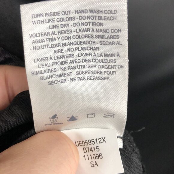 Chelsea & Violet Women's Sheer Velvet Burnout Floral Long Kimono Robe XS Black - Picture 6 of 6